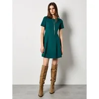 Apricot Strickkleid Minikleid im Skaterstyle