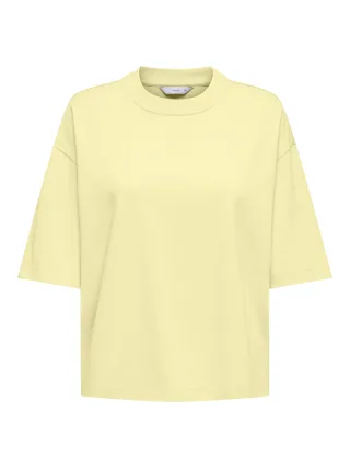 ONLY - ONLLARA S/S BOXY TEE JRS Pastel Yellow - Gr. - L