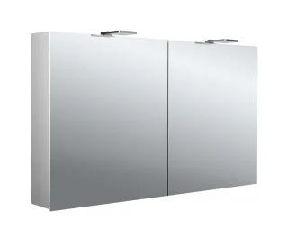 emco Lichtspiegelschrank pure II LED-Leuchte, Aufputz, mit Waschtischbeleuchtung, 2 Türen, 1200 mm,  979705305