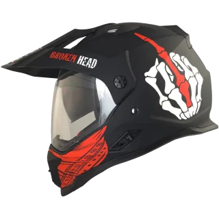 Broken Head (B-Ware) Endurohelm Street Rebel Rot
