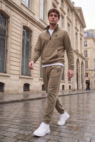 Herren Sweatshirt- und Hosen-Set aus Polyester