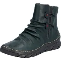 Rieker Stiefelette, Winterboots, Keilsohle, Innenreißverschluss und slouchy Schaft