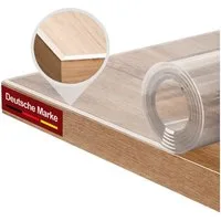 Ertex Tischdecke transparent tischdecke 2,2 mm – Tischfolie & klarer Tischschutz