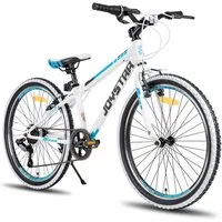 JOYSTAR Kinderfahrrad 20 Zoll Kinderfahrrad für Jungen & Mädchen im Alter von 7-12 Jahren, Hardtail Mountainbike mit 7-Gang Schaltung, Doppel-V-Bremse