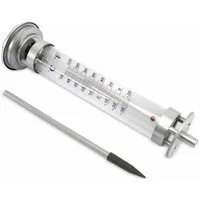 Grundig Gartenthermometer GRUNDIG Gartenthermometer mit Solarlampe, silber
