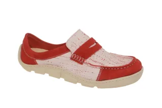 Eject FLIGHT Rot Red Echtleder Slipper Damenschuhe Gummisohle