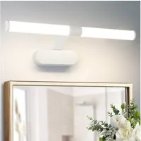 ZMH LED Spiegelleuchte 40CM - Spiegellampe 6W Schlafzimmer, Augenschutz, Einfache Installtion, LED fest integriert, Neutralweiß