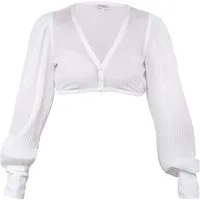 MarJo Dirndlbluse Dirndlbluse Oberreute Langarm weiß