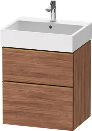 Duravit D-Neo Waschtischunterbau wandhängend Nussbaum Matt 584x442x625 mm - DE4371004790000 DE4371004790000