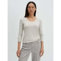 someday Kurzarmshirt Basicshirt aus ECOVERO™ Viskosemix Slim Fit