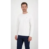 Tommy Hilfiger Big & Tall Longsleeve BT-STRETCH SLIM FIT TEE-B mit Rundhals und Logo unifarben, casual, slim fit, Baumwollmix, Rundhals, große Größen