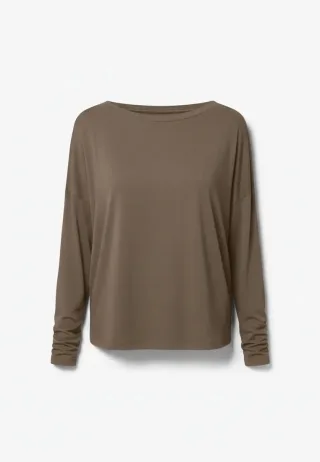 Viscose Oversize Longsleeve KHAKI