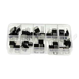 50PCS TO-220 Series Transistor Assortment Kit 10 Values High Power Three-terminal Regulated Triode LM317T L7805 L7806 L7