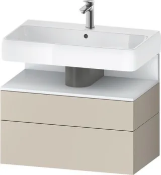 Duravit Qatego Waschtischunterbau wandhängend Taupe Supermatt 790x470x590 mm - QA4394018830010 QA4394018830010