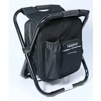highfeld Campinghocker Camping Hocker mit Rucksack black (1 Stück), mit integrierter Kühltasche