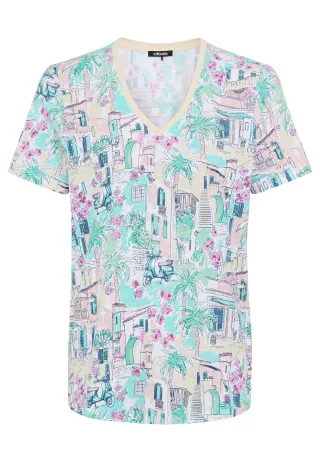Olsen - T-Shirt Short Sleeves pool blue - Gr. - 36