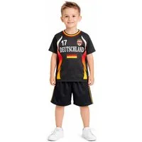 Fashion Boy Fußballtrikot Fußball Fan Set Deutschland Germany Trikot + Shorts 2026, JS780 (Set, 2, Shirt+Shorts)