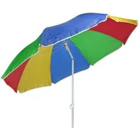 Spetebo Sonnenschirm Strand Sonnenschirm knickbar bunt - 180 cm, praktischer Strandschirm mit Tragetasche