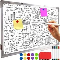 MAALEO Magnettafel Magnetisches Whiteboard trocken abwischbar 60x40cm Marker 10 Magneten