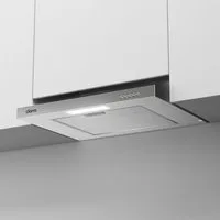 CIARRA Unterbauhaube 60 cm 220 m³/h Abluft & Umluft 3 Stufen LED leise CAS6903B 60 cm 220 m³/h Abluft & Umluft 3 Stufen LED leise CAS6903B, Unterbau-Dunstabzugshaube mit Aluminiumfilter & Kohlefilter Silber