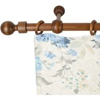 SN DECO GROUP Gardinenstange Giro, 1-läufig, Fixmaß, mit Bohren, verschraubt, Holzwerkstoff, 28 mm, Holz, verschiedene Längen und Farben, Komplettset