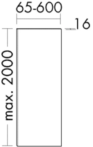 Burgbad Passblende 870x19x650, PB0080 PB0080