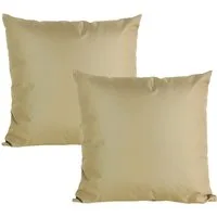 JACK Kissenbezüge 2er Set 50x50cm Outdoor Wasserfest, (2 Stück), 2x Kissenhülle, strapazierfähig, wasserabweisend, Innen & Außen