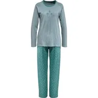 REDBEST Pyjama Damen-Schlafanzug Single-Jersey Blumen