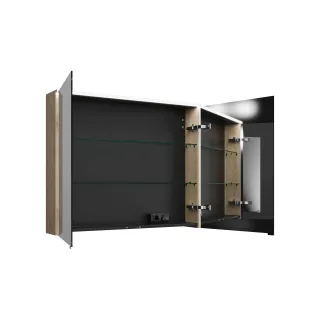 Burgbad Spiegelschrank Eqio 800x1000x170 Eiche Dekor Cashmere, SPGS100F3180 SPGS100F3180