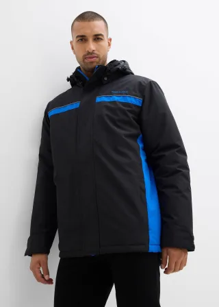 bonprix Wasserabweisende Funktions-Jacke, schwarz, Gr.66, Sportive Herren Winterjacke mit praktischen Funktionen