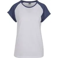 URBAN CLASSICS Kurzarmshirt Urban Classics Damen Ladies Contrast Raglan Tee (1-tlg)