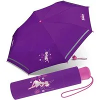 Scout Taschenregenschirm Mini Kinderschirm Basic reflektierend bedruckt, leicht