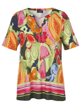 VIA APPIA DUE - T-Shirt Tunika 1/2 Arm Druck flamingo multicolor - Gr. - 52