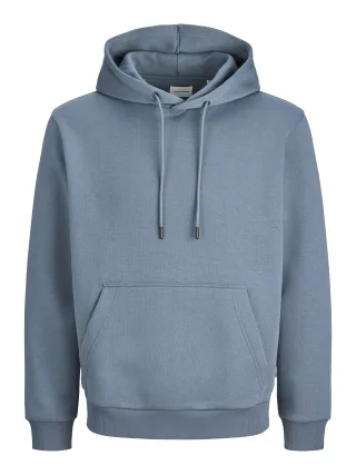 JACK&JONES - JJEBRADLEY SWEAT HOOD NOOS Blue Mirage - Gr. - XL