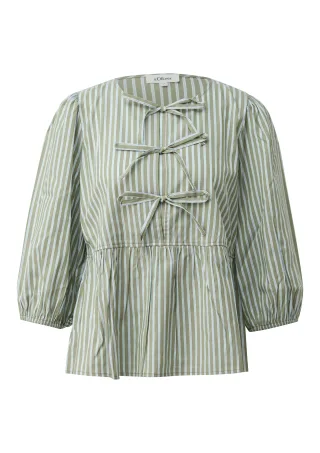 s.Oliver - Bluse olive/mehrfarbig - Gr. - 40