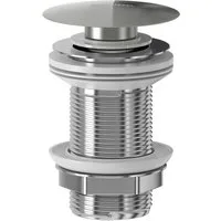Lomadox Ablaufventil FAUCET-140, Edelstahl Click-Clack Ablaufventil in Silber/Chrom