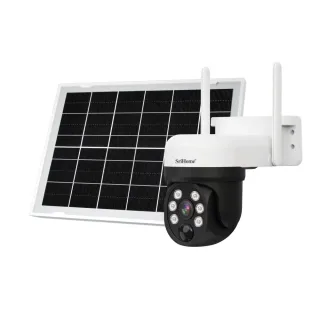 SriHome DH006 4MP HD Solar Wireless Security Camera 90° Pan 350 Tilt Rotation Night Vision Human Motion Two-way Audio IP