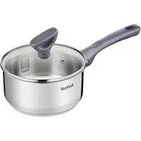 Tefal Kasserolle Daily Cook, Edelstahl (2-tlg), 16 cm, Ausgießhilfe, Messmarkierungen, Induktion, backofenfest