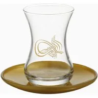 LAV Teeglas 12tlg. LAV "Tugra" Türkische Premium Teegläser Set 12-Teilig Gläser Ca, 12-tlg., glas