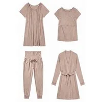 Seraphine Umstandspyjama Seraphine 4-teiliges Pyjamaset Umstands-/Stillmode (1 tlg)