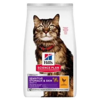 Hill's Science Plan Trockenfutter Katze, Adult, Sensitive Stomach & Skin, mit Huhn 7 kg