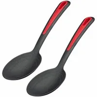 WESTMARK Salatbesteck 2 tlg., Große Mulde, Innenliegende Skala, Salat- u. Servierlöffel-Set
