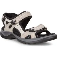 Ecco Yucatan Leder atmospheregrau Damen Sandale
