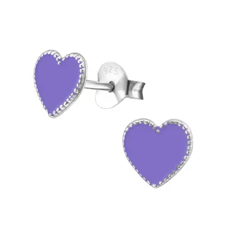 Herz Ohrringe aus 925 Silber