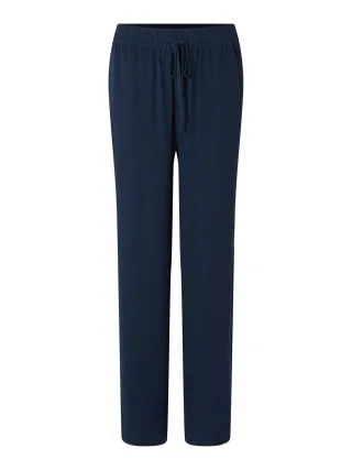 selected women - SLWVIVA-GULIA HW LONG SUN PANT NOOS Dark Sapphire - Gr. - 40