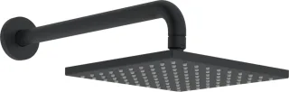 Hansa Kopfbrause HANSAVIVA 4426 200x200mm, Ausladung 357mm DN15 Matt-Schwarz 1-strahl, 4426024033 4426024033