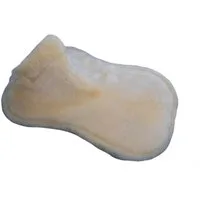 Engel Reitsport Sattelpad Sattelkissen Sattelpad SAKIS1 Lammfell & Baumwollsteppstoff Fellkranz