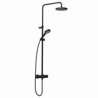 Kludi DIVE DIVE S 3S Thermostat Dual Shower System mattschwarz, 6807939-00 6807939-00