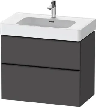Duravit D-Neo Waschtischunterbau wandhängend Graphit Matt 784x452x625 mm - DE43770BD490000 DE43770BD490000