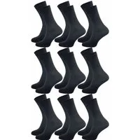 GAWILO Diabetikersocken für Damen - Ohne Gummibund - Ohne drückende Naht - Extra weit (9 Paar) Venensocke mit hohem Anteil Baumwolle sorgt für angenehmes Fußklima